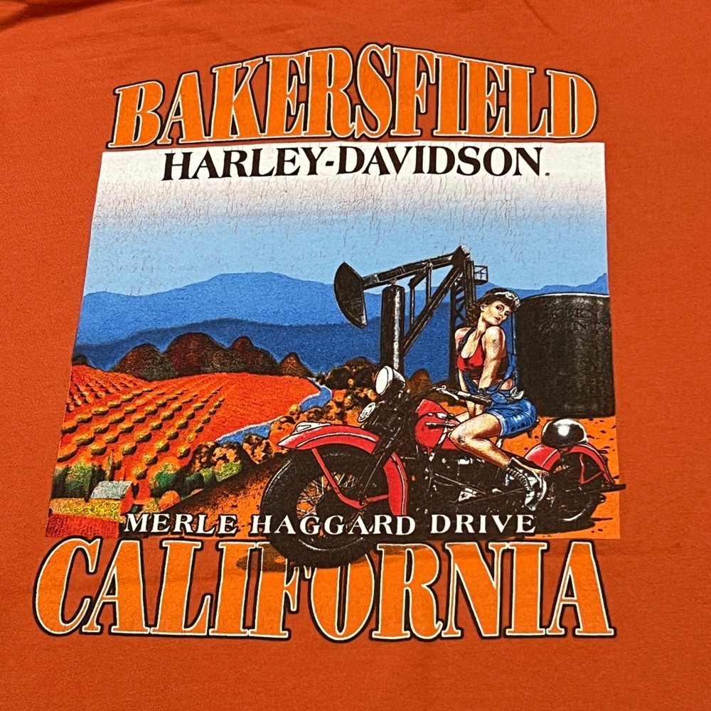 Bakersfield Harley Davidson California T-Shirt Eagle Motorcycles For Life Men LG